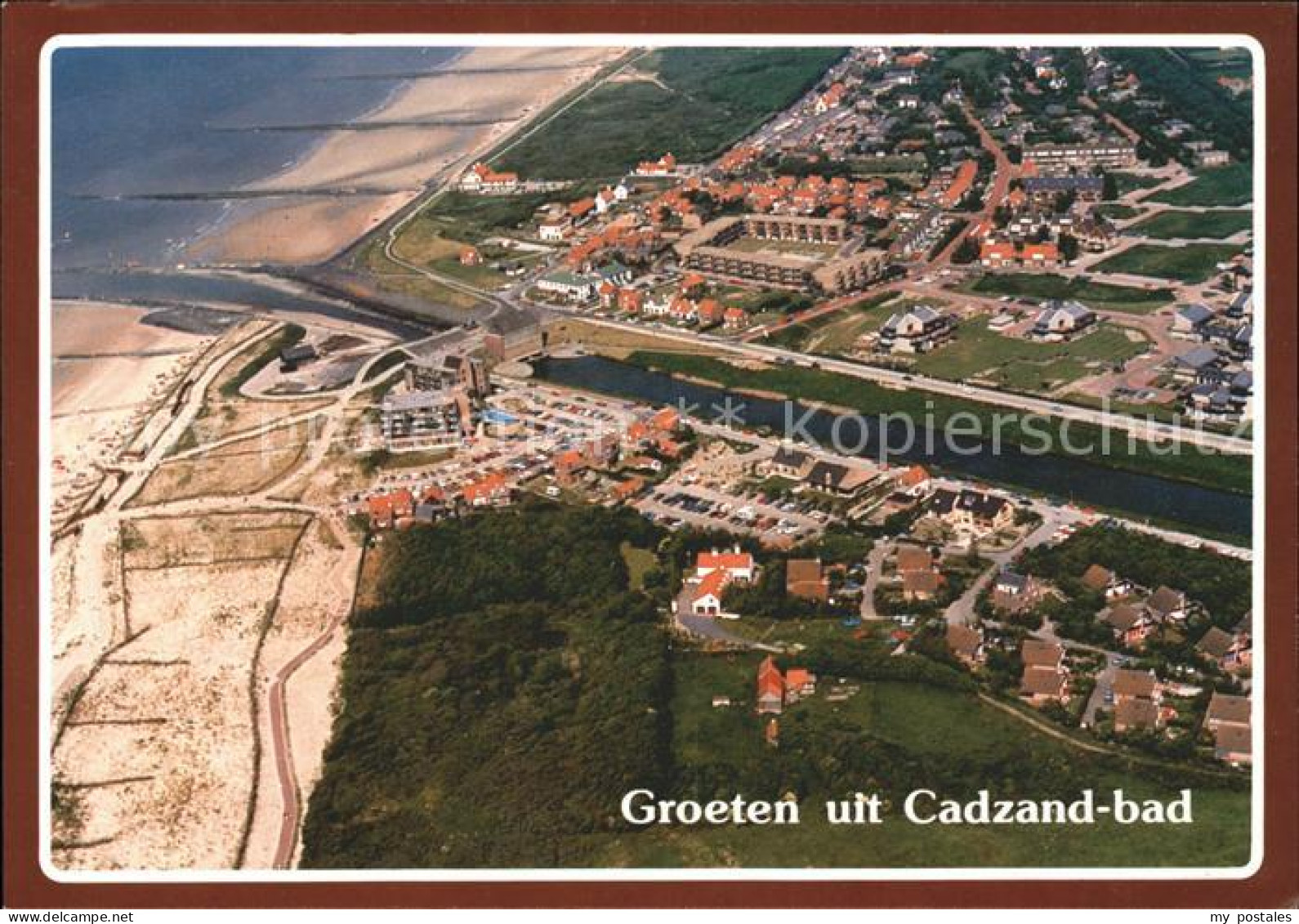 Cadzand Zeeland Fliegeraufnahme