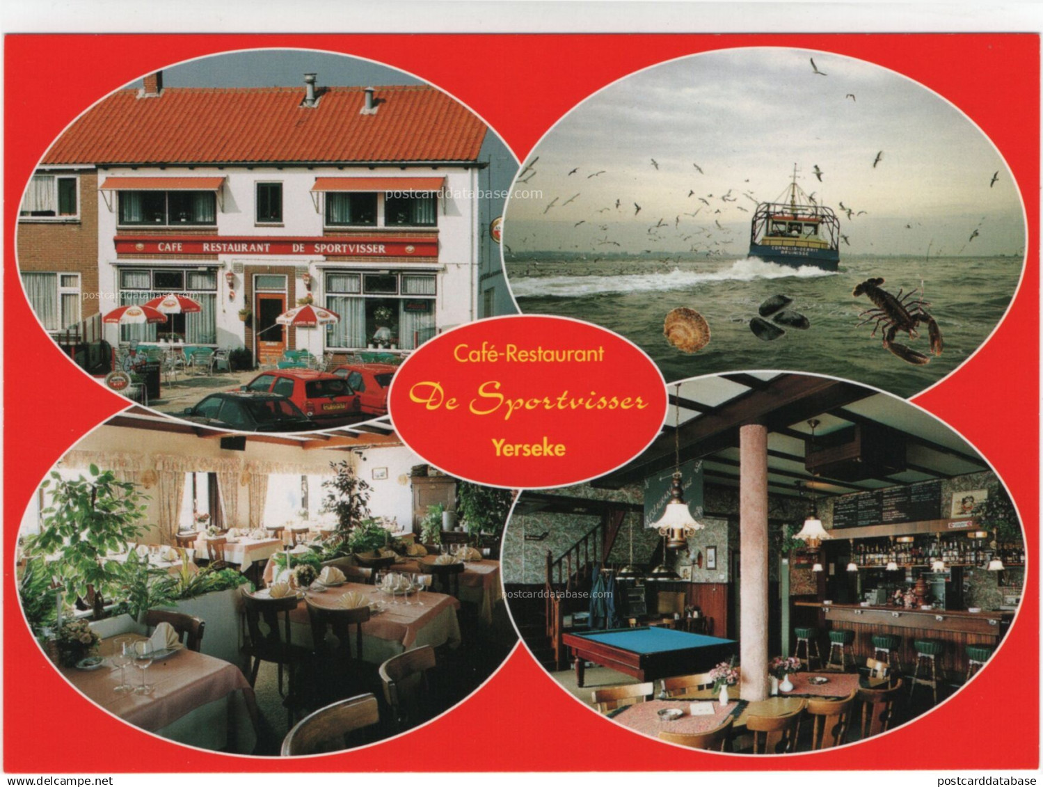 Café-Restaurant De Sportvisser - Yerseke - & restaurant, fishing boat, seafood, bar, old cars