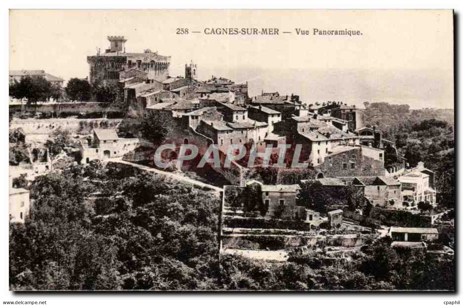 Cagnes sur Mer - Vue Panoramique - CPA