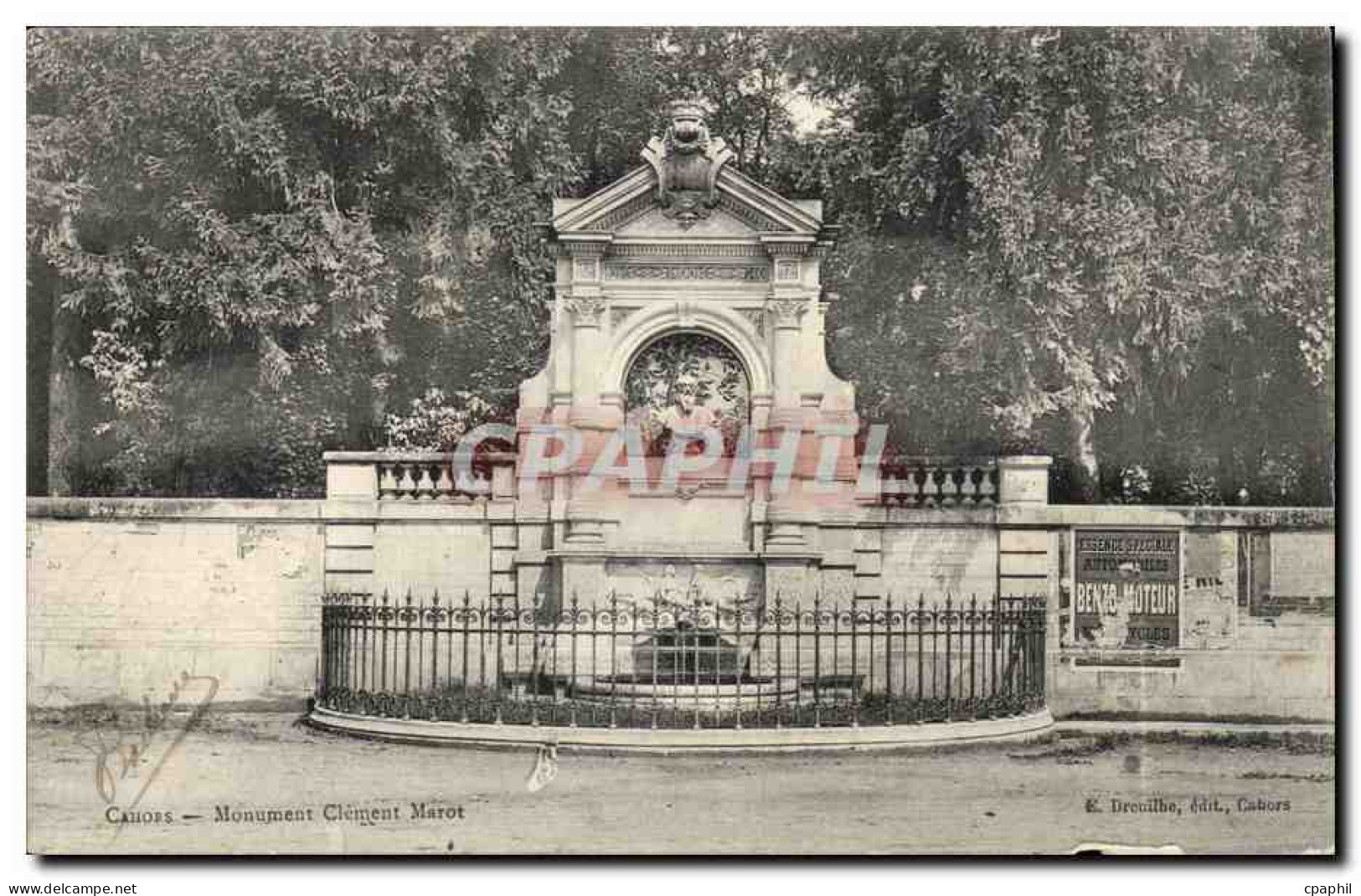 Cahors CPA Monument Clement Marot