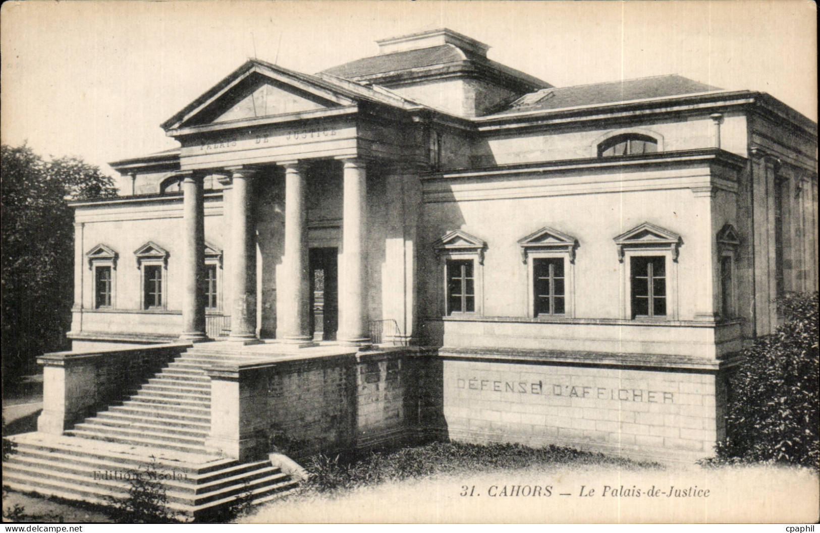 Cahors - Le Palais de Justice - CPA