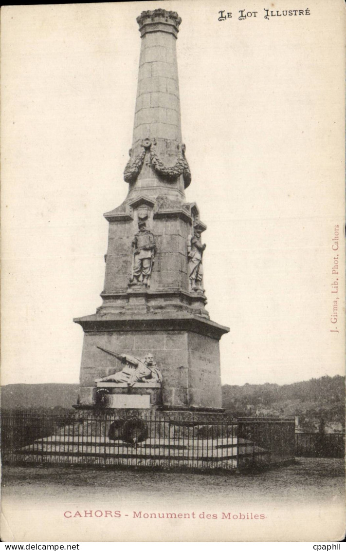 Cahors - Monument des Mobiles - CPA
