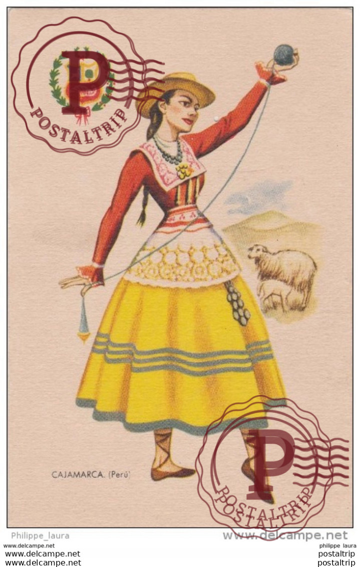 CAJAMARCA. PERÚ. TRAJE TÍPICO DE PERÚ
