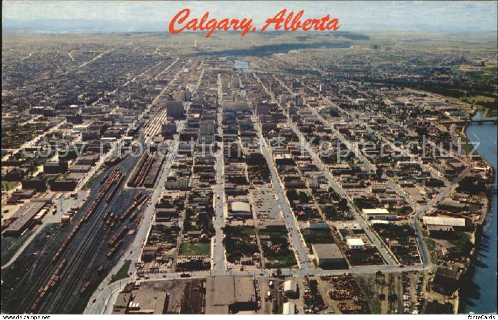 Calgary Aerial view