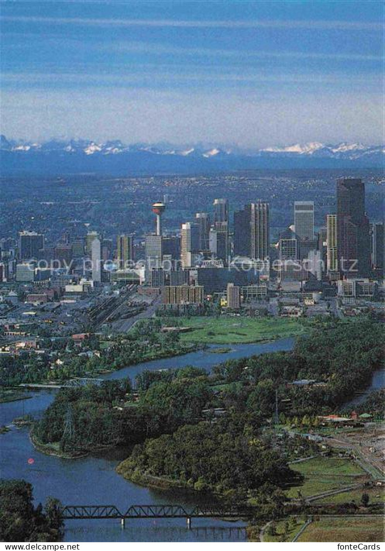 Calgary Alberta Canada Panorama Downtown Rocky Mountains