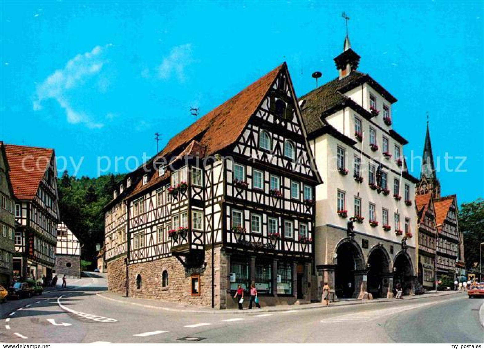 Calw Fachwerkhaeuser Geburtsstadt von Hermann Hesse