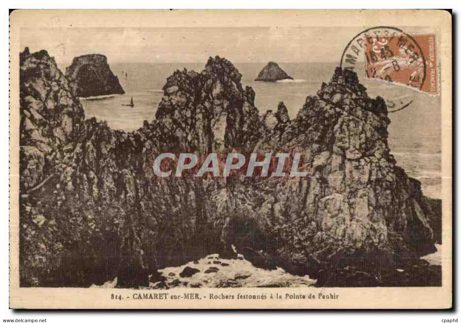 Camaret sur Mer - Rochers Festonnes a la Pointe de Pen-Hir - CPA
