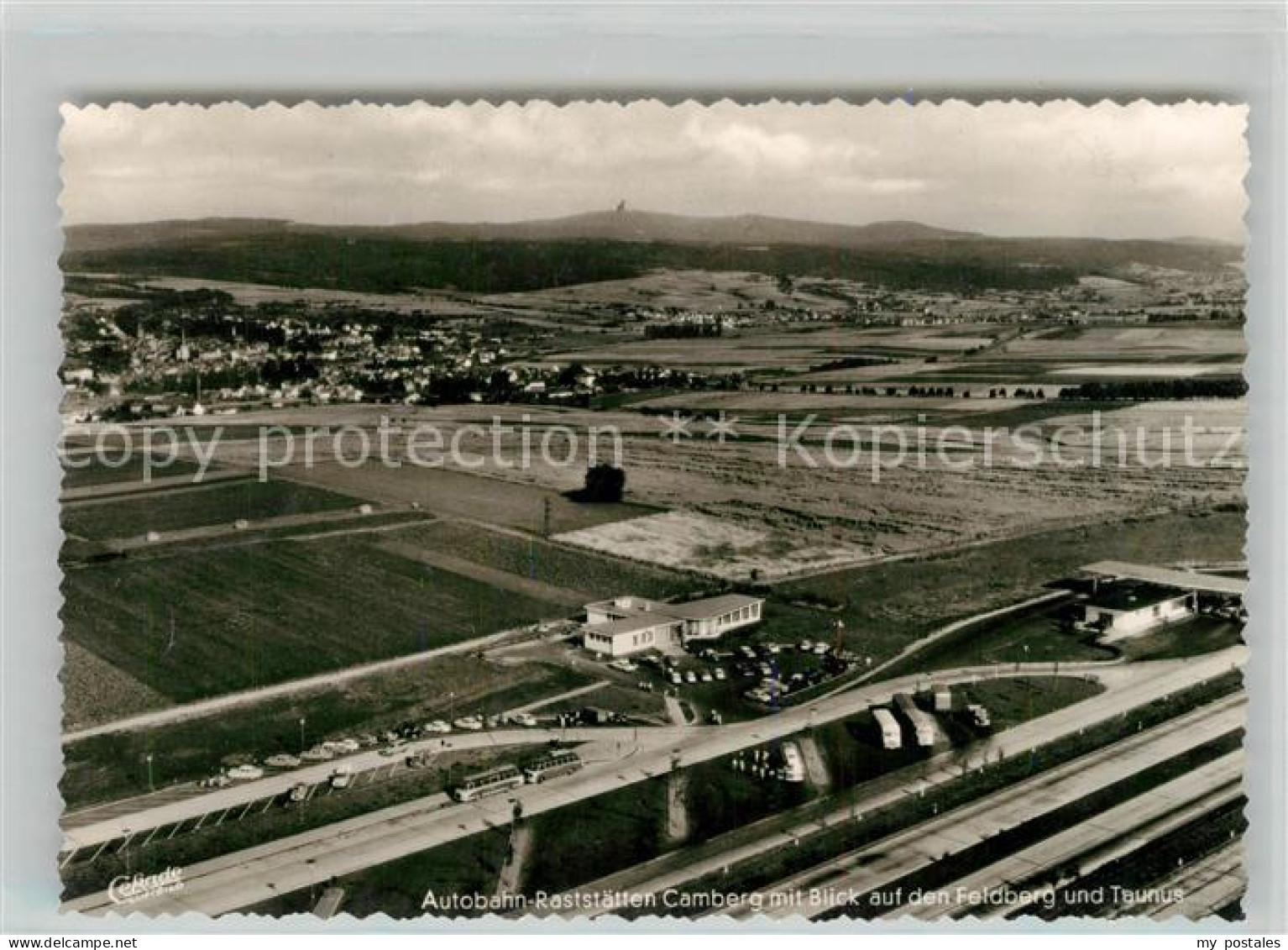 Camberg Bad Autobahn Raststaette Camberg Fliegeraufnahme