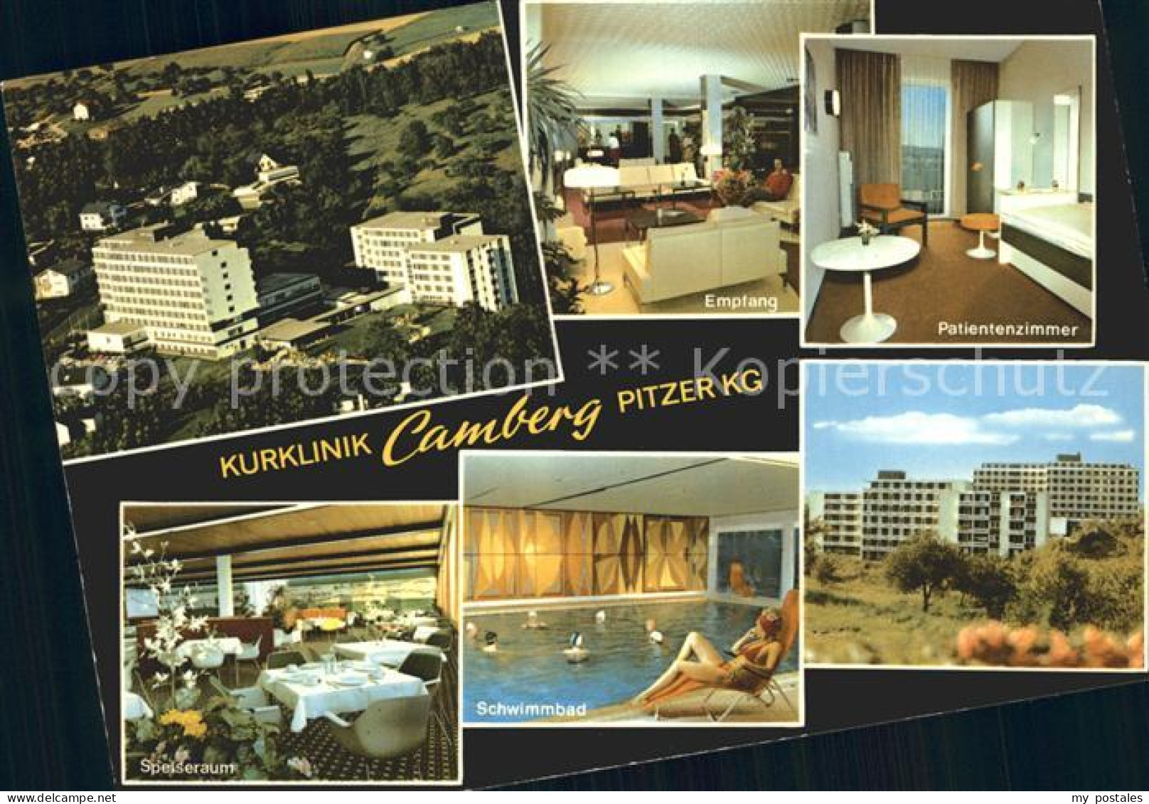 Camberg Bad Kurklinik Camberg Fliegeraufnahme Empfang Patientenzimmer Speiseraum