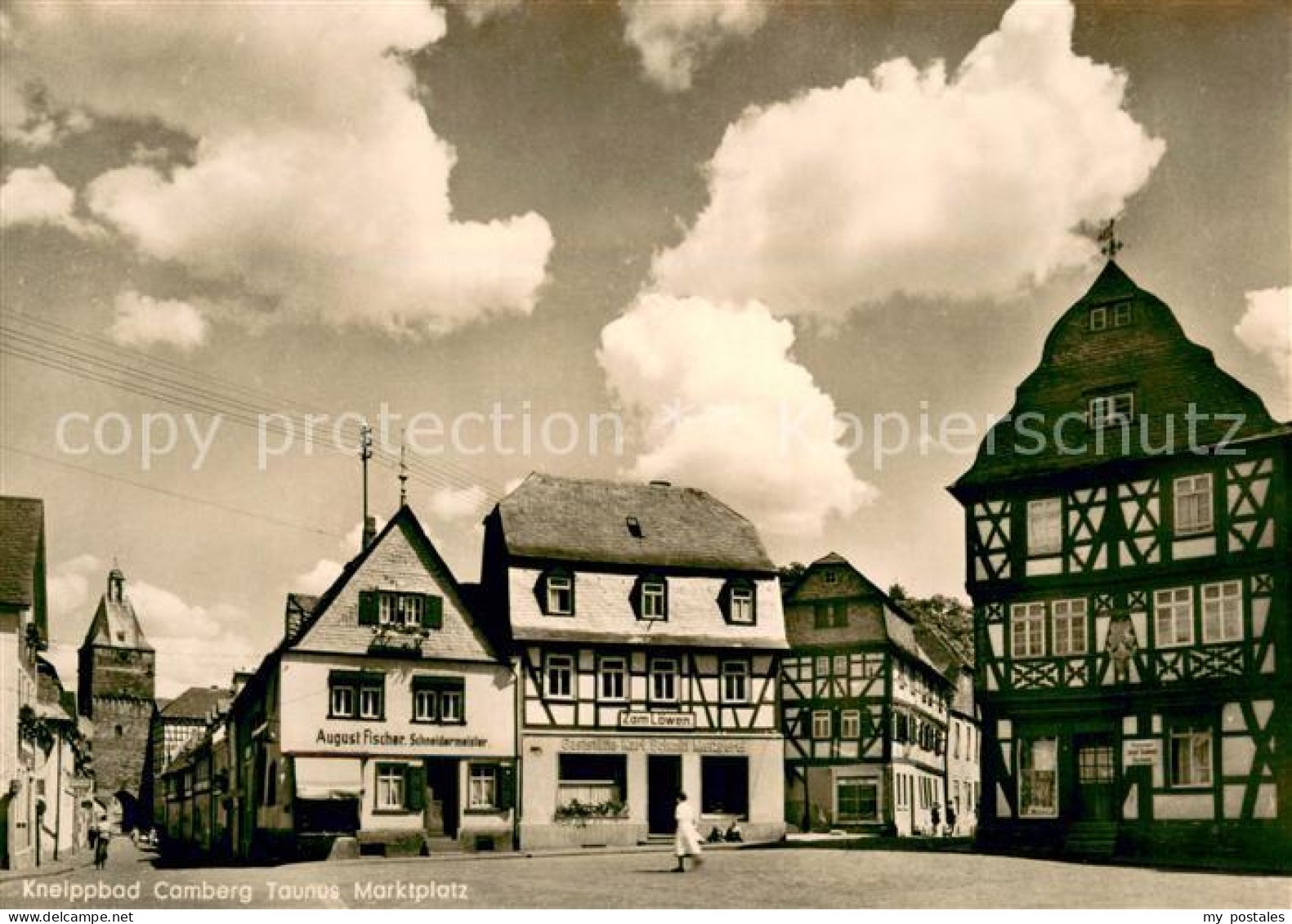 Camberg Bad Marktplatz Fachwerkhaeuser
