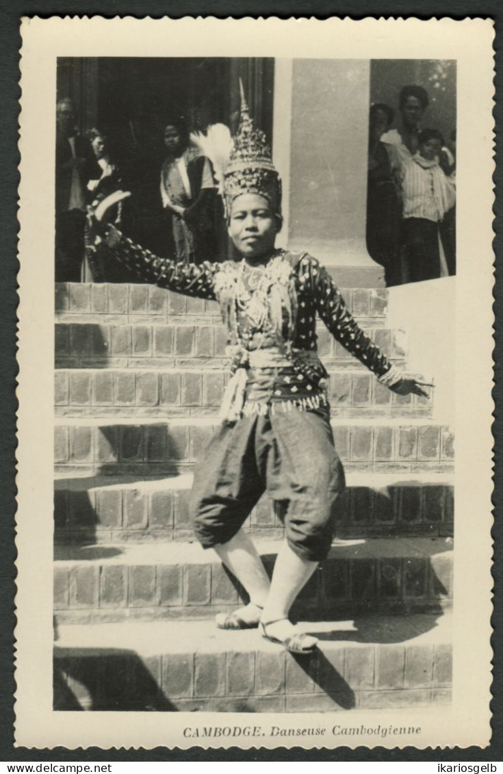 CAMBODGE 1952 Carte Postale " Danseuse Cambodgienne " Cambodia Kambodscha