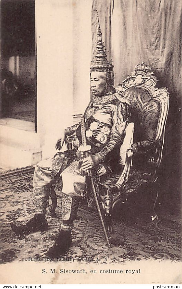 Cambodge - S. M. Sosowath, roi du Cambodge de 1904 à 1927 - Ed. Collection Henry - Série A N. 9