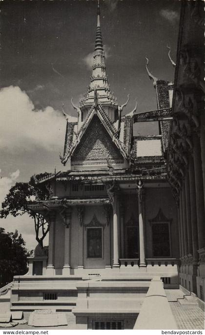 indochina, Cambodia, PHNOM PENH,  Royal Palace Throne Room (1950s) RPPC Postcard