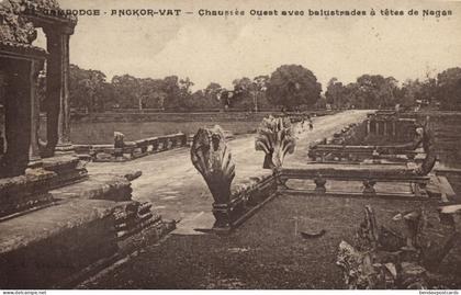 indochina, Cambodia, ANGKOR Wat, Buddhist Temple Complex (1910s) Postcard