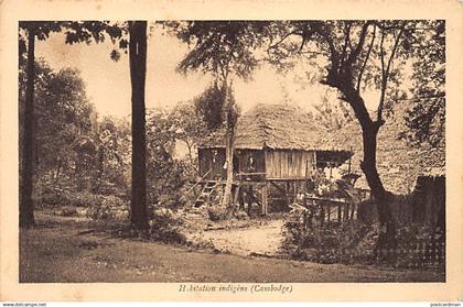 Cambodge - Habitation indigène - Ed. A Breger frères