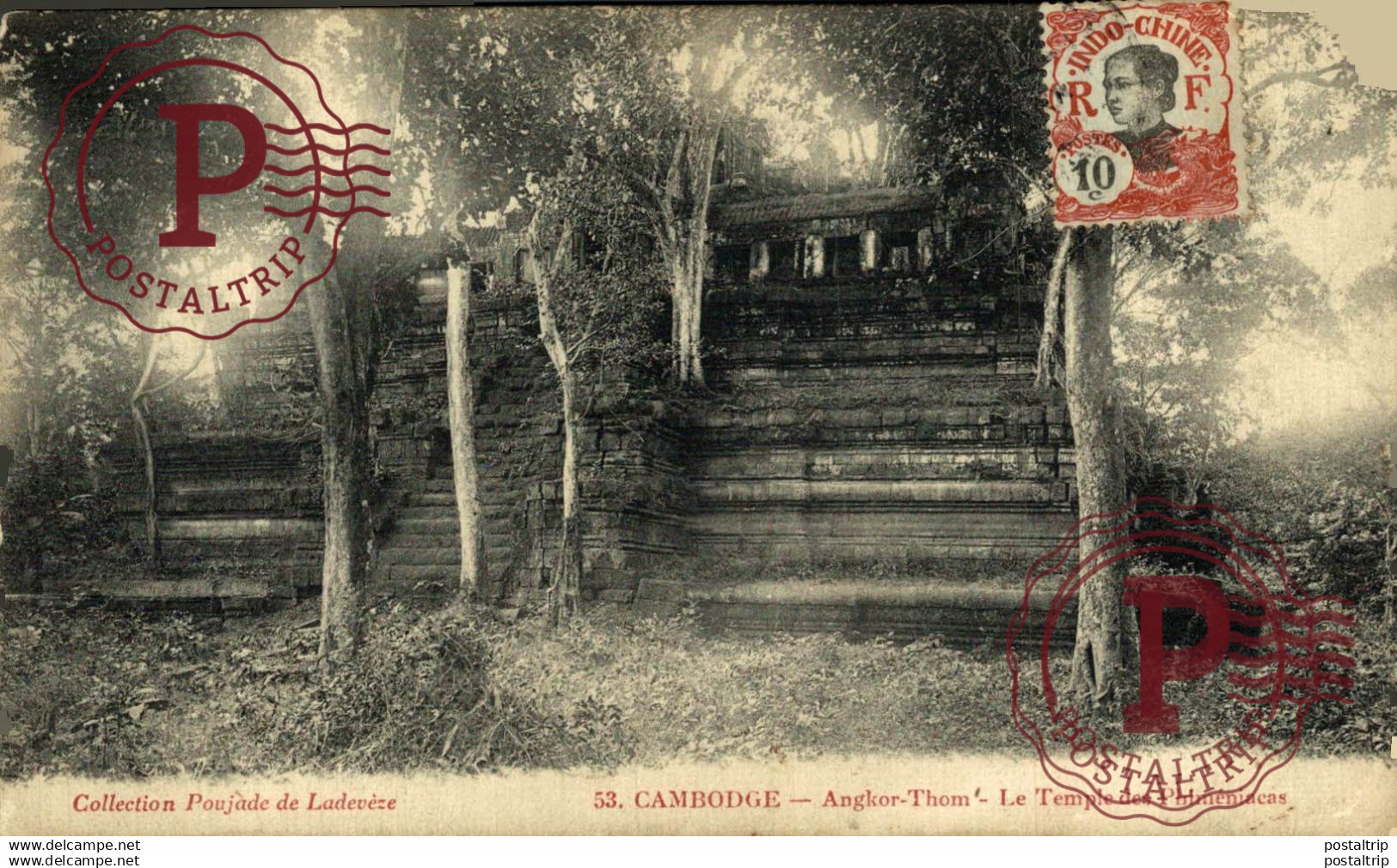 CAMBOYA. CAMBODGE. Angkor-Thom - Le temple des Phiméniacas par Poujade de Ladevèze n° 53 Angkor
