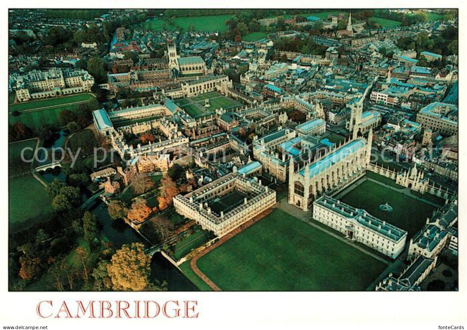 Cambridge Cambridgeshire Aerial view