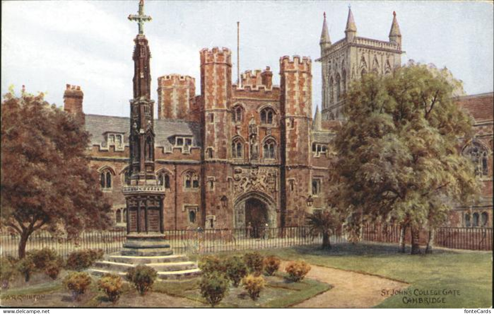 Cambridge Cambridgeshire St. John's College Gate