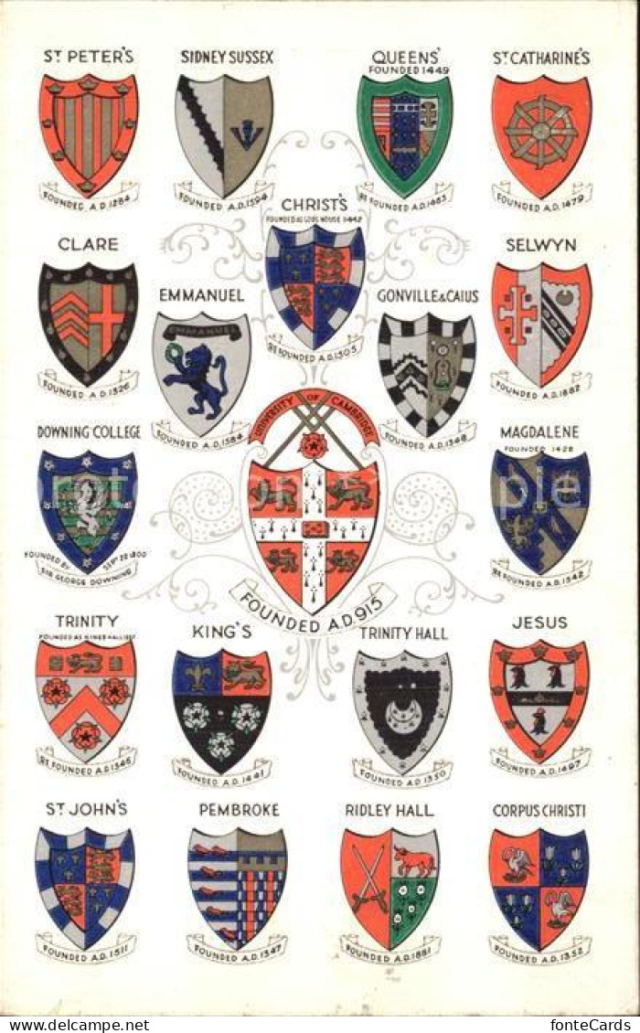 Cambridge Cambridgeshire University of Cambridge Wappen