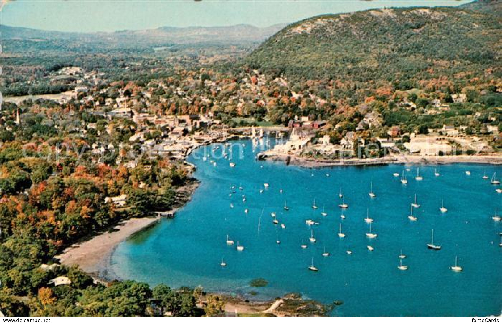 Camden Maine Fliegeraufnahme Hafen