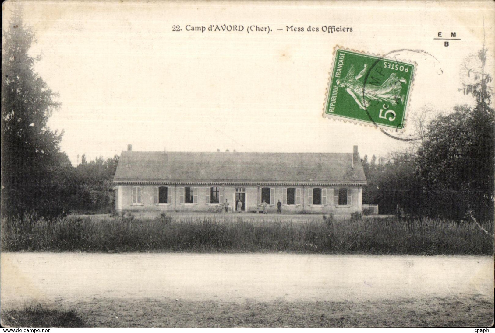 Camp d Avord - Mess des Officiers - CPA Militaria