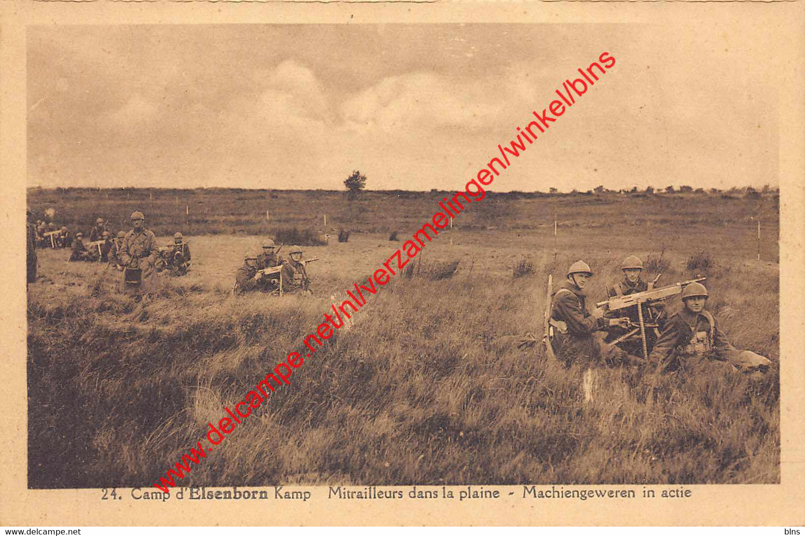 Camp d'Elsenborn Kamp - machiengeweren in actie - Elsenborn (Kamp)