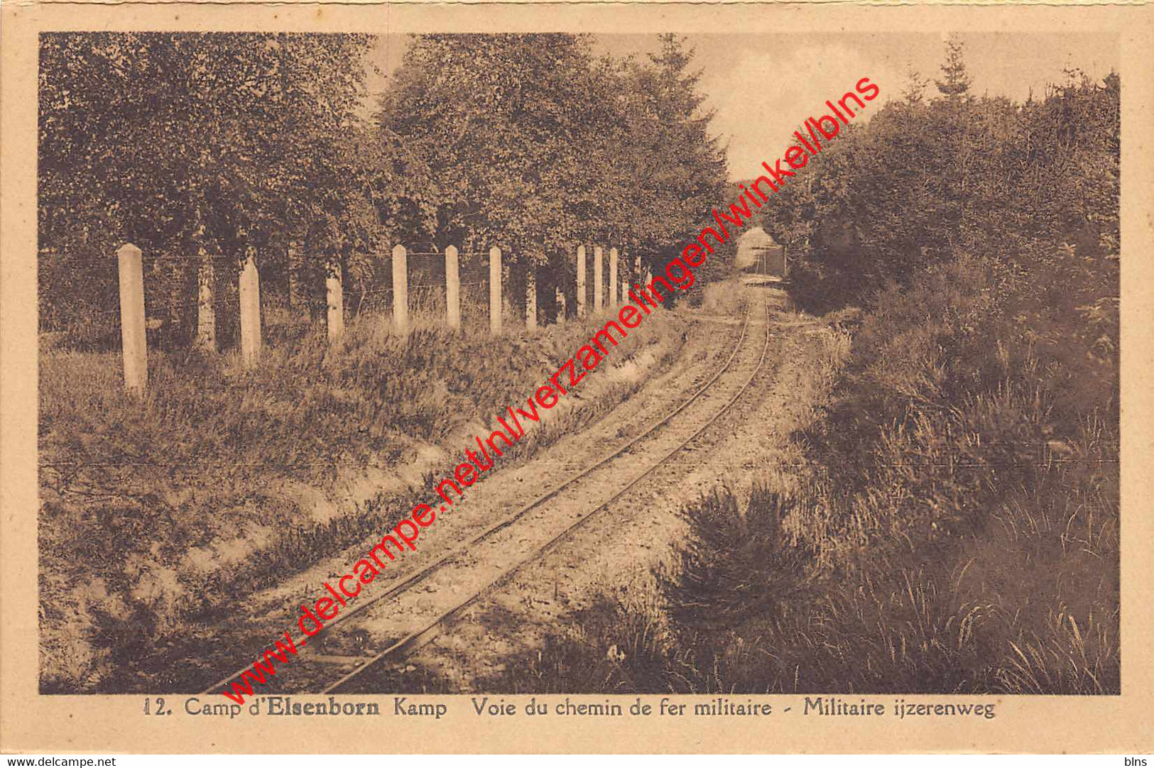Camp d'Elsenborn Kamp - militaire ijzerenweg treinspoor - Elsenborn (Kamp)