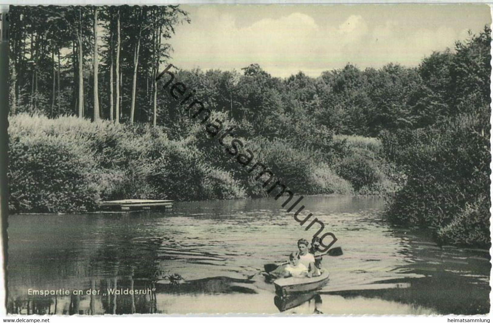 Camping-Platz und Kanu-Station Waldesruh Emsdetten - Inhaber Alb. Bisping - Verlag Schöning & Co. Lübeck