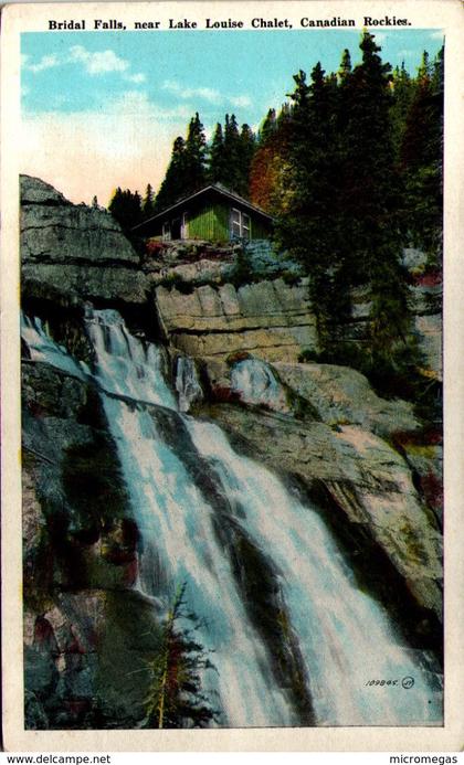 Bridal Falls near Lake Louise Chalet, Canadian Rockies