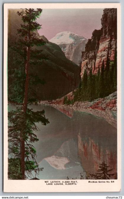(Canada) Alberta 034, Lac Louise, Camera Products Co Rockies Série 64, Mt Lfry II 220 Feet Lake Louise