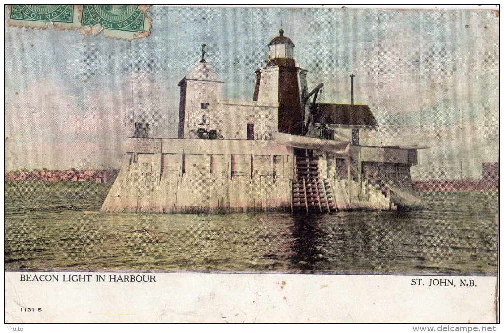 CANADA BEACON LIGHT IN HARBOUR SAINT JOHN M.B.