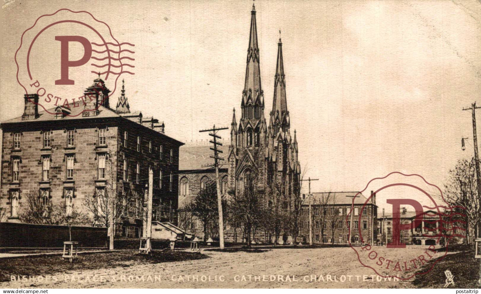 CANADA. BISHOPS PALACE X ROMAN CATHOLIC CATHEDRAL CHARLOTTETOWN