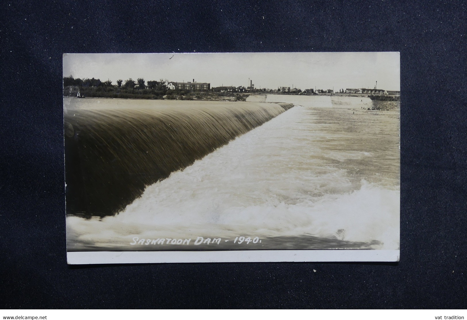 CANADA - Carte postale photo - Saskatoon Dam 1940 - La Rivière - L 51544