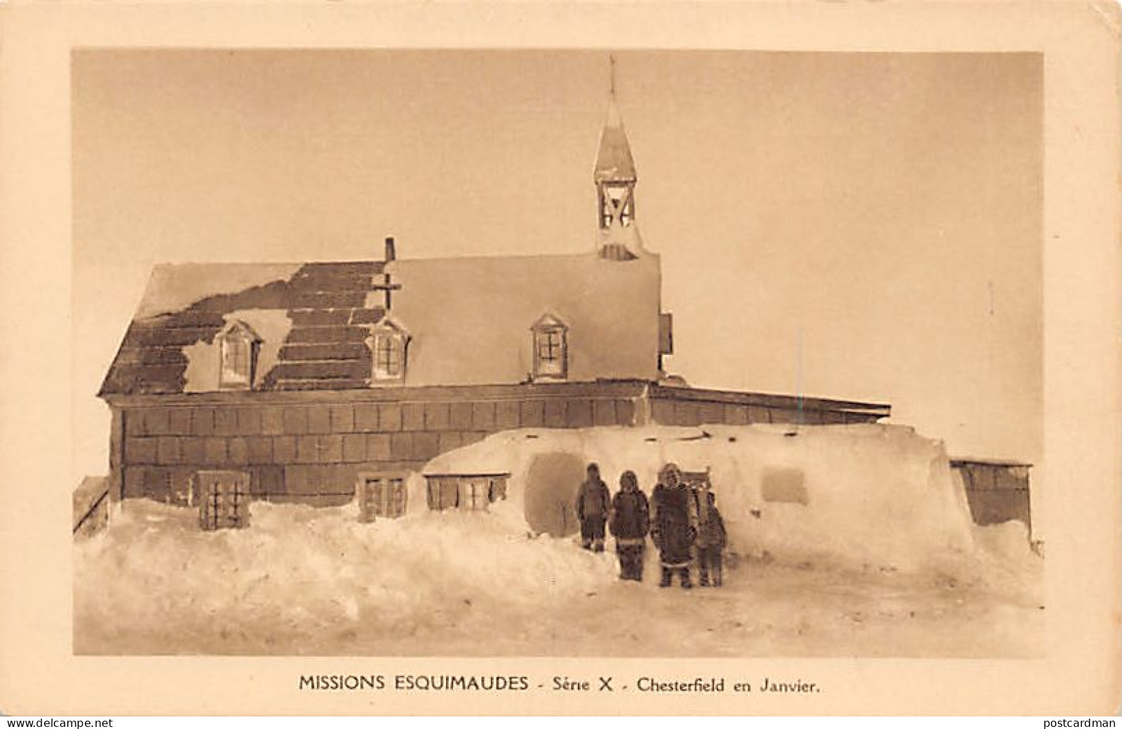 Canada - Chesterfield Inlet, Nunavut - The church in January - Publ. Oblate Missionaries of Mary Immaculate - Serie X