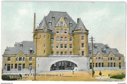 CPA VANCOUVER - C.P.R. Station - Edwards Bros., Publishers , Vancouver n°10