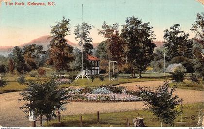 B649 Canada 1919 Park Kelowna BC vintage postcard