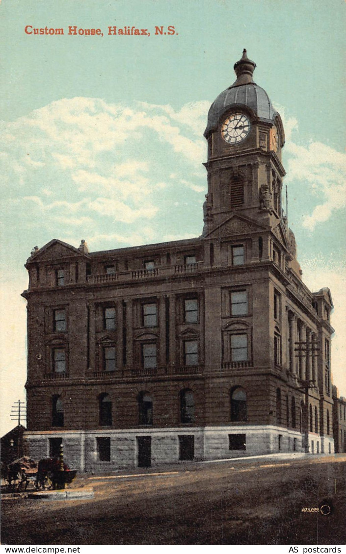 Canada Custom House Halifax NS vintage postcard B967