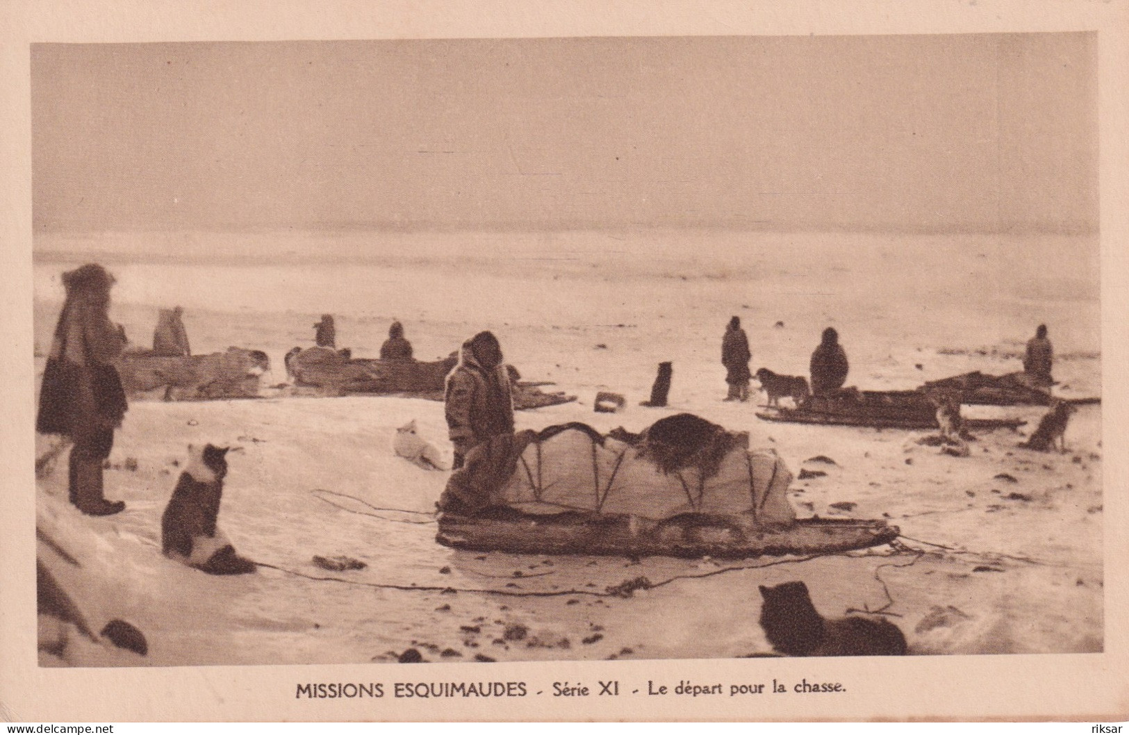 CANADA(ESQUIMAU) CHASSE(TRAINEAU DE CHIEN)