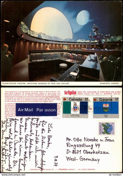 Winnipeg Planetarium Theatre, Manitoba Museum of Man and Nature 1979