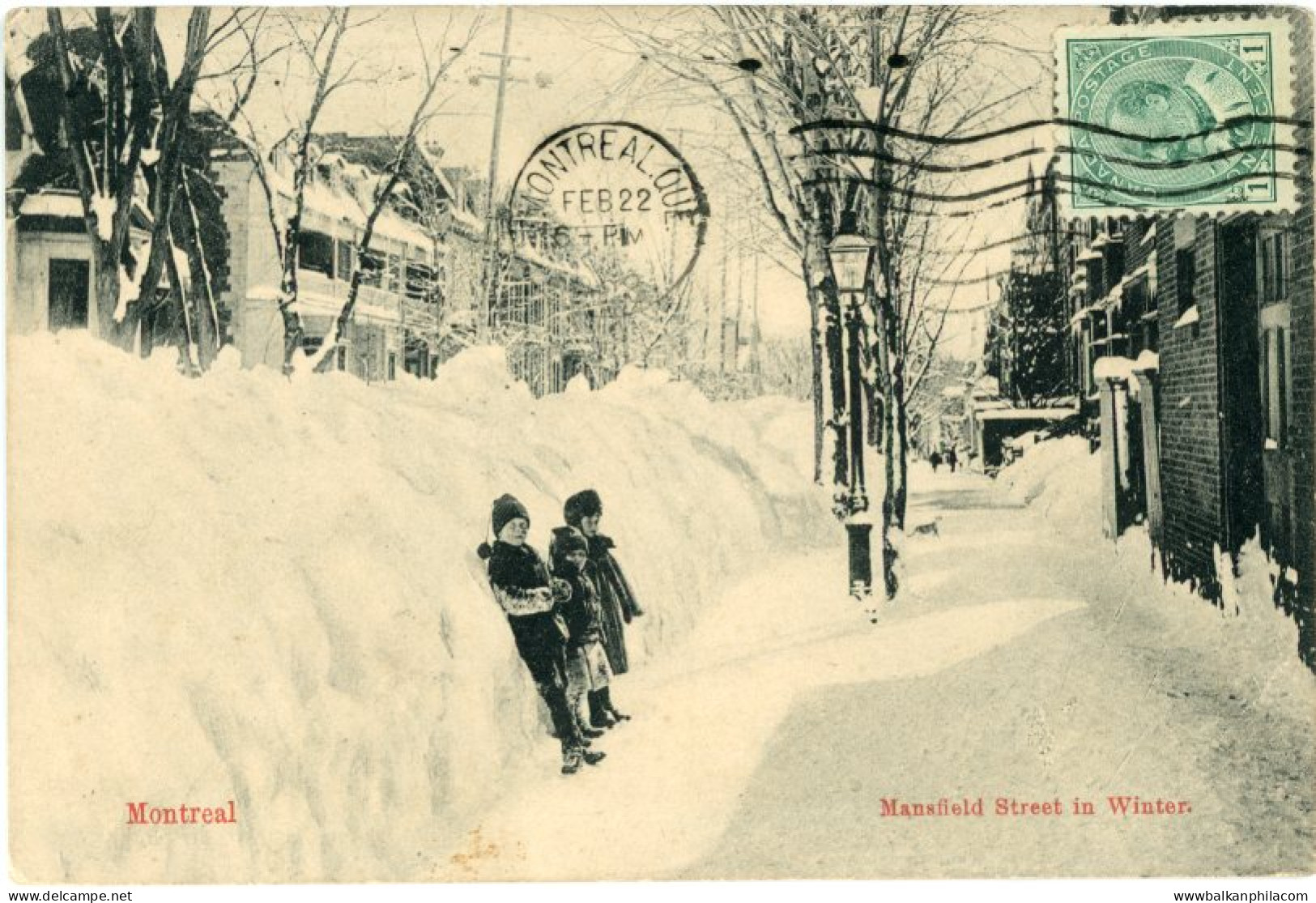 Canada Mansfield Street 1908 to Leiria Portugal