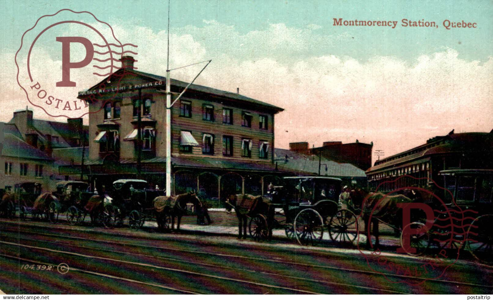 CANADA. MONTMORENCY STATION. QUEBEC. GARE. ESTACION DE TREN.