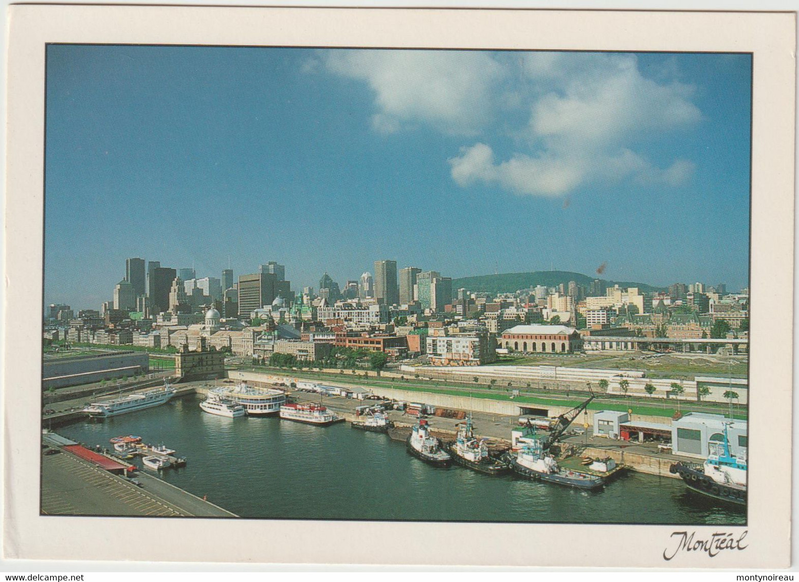 Canada : MONTREAL : vue , bateau x