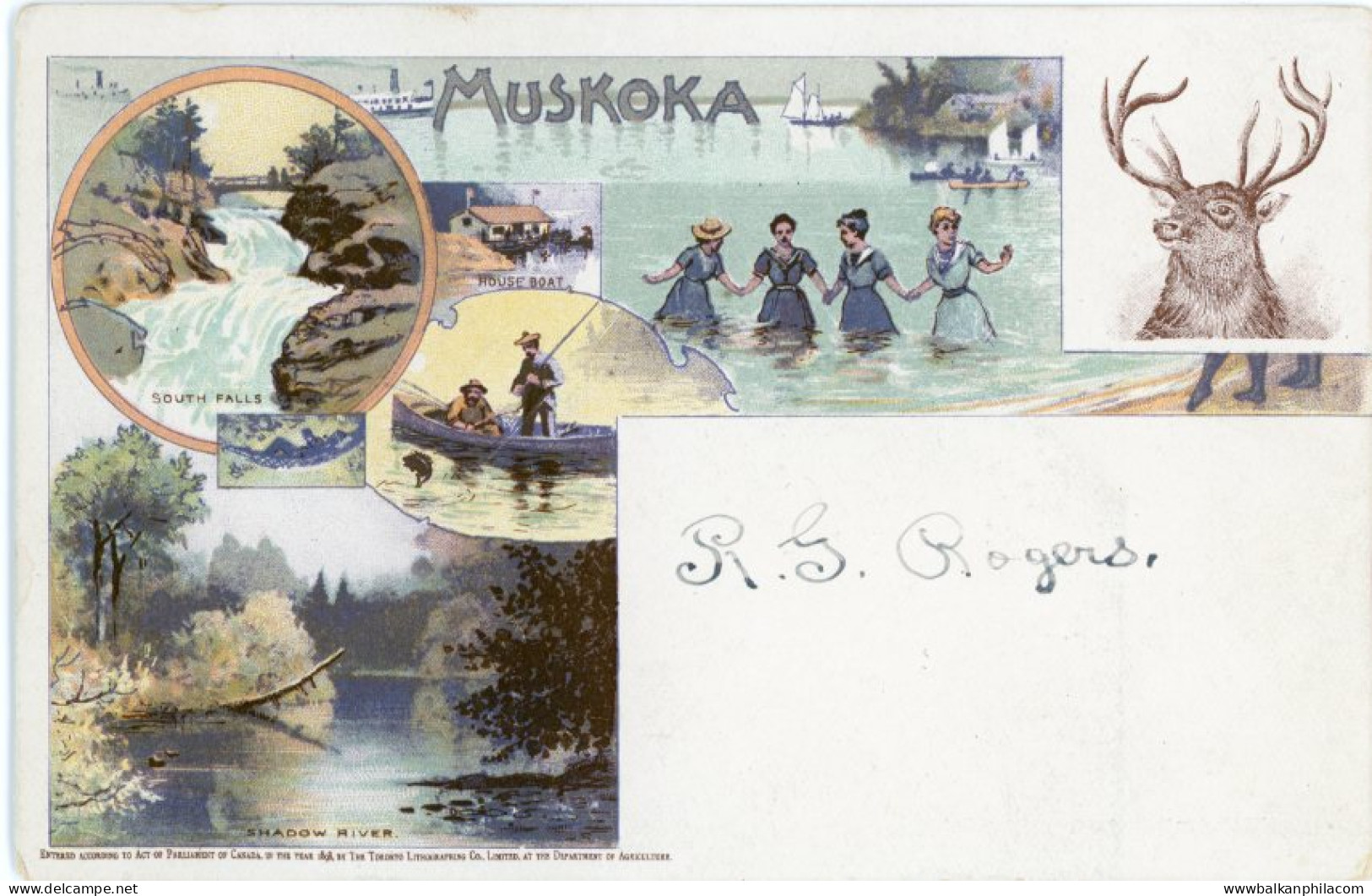Canada Muskoka early litho
