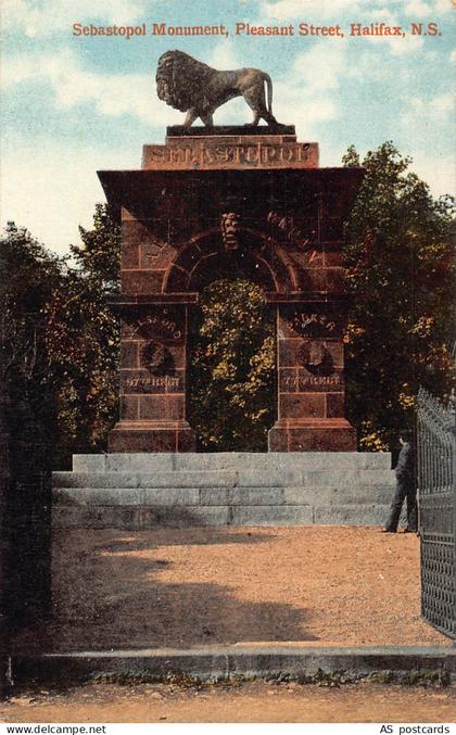 Canada Halifax Sebastopol Monument vintage postcard B967