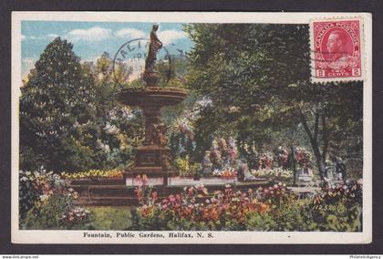 Postcard, CANADA, Halifax, Fountain, Public Gardens