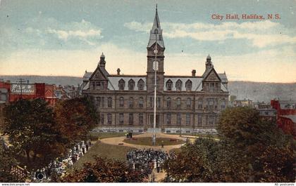 Canada City Hall Halifax vintage postcard B969