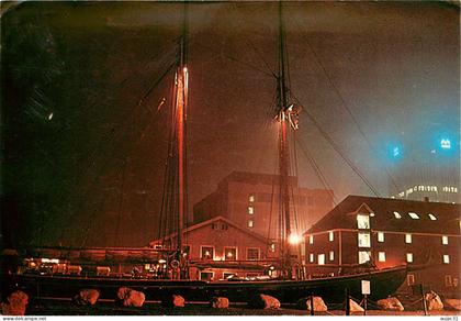 Canada - Nouvelle Ecosse - Halifax - Bateaux - Voiliers - Voilier - Bluenose II resting after a normal tour day - état