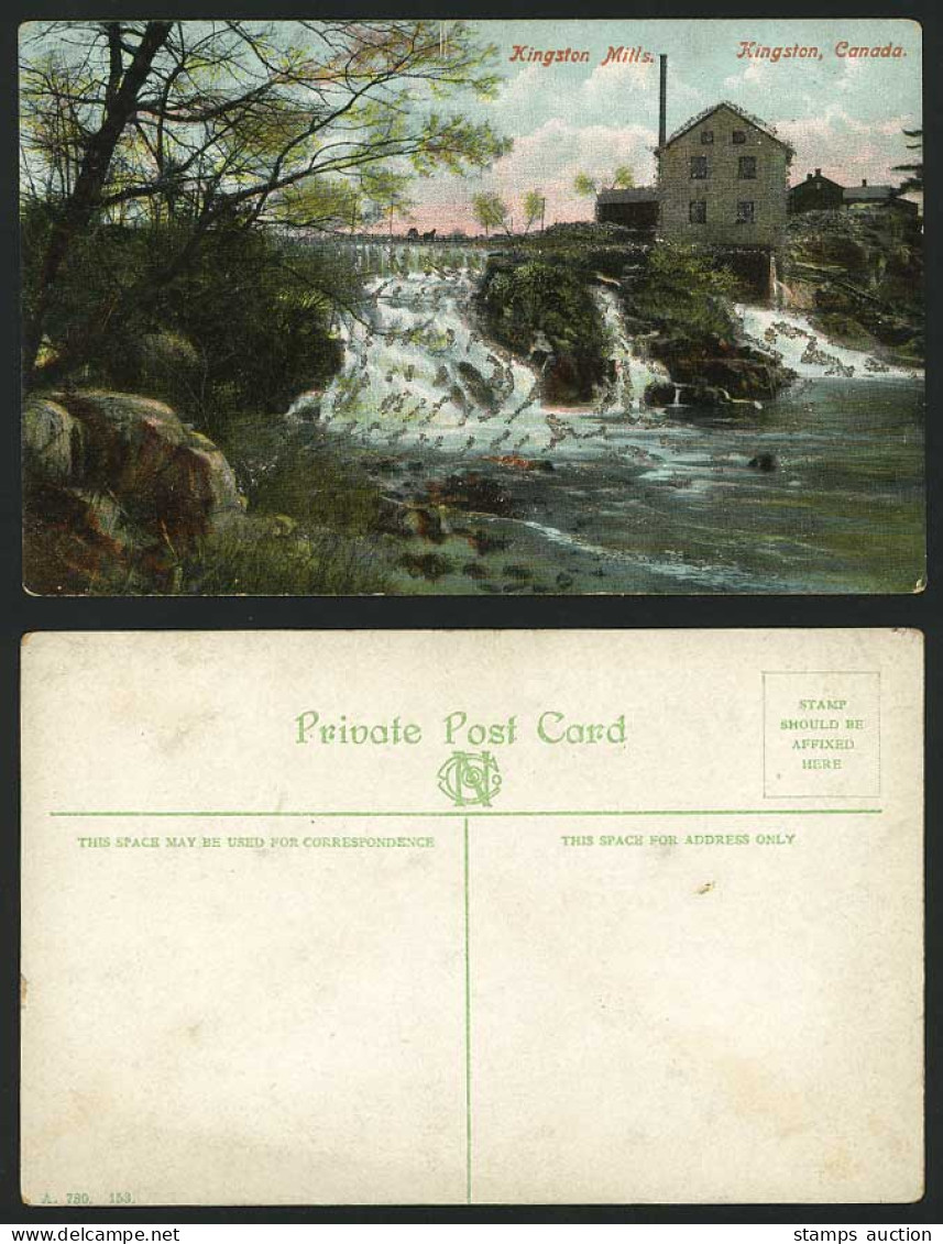 Canada Old Postcard KINGSTON MILLS, Kingston / Glitters