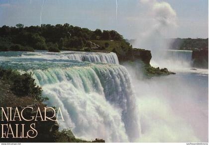 [-5%] CANADA - Niagara Falls - American falls with Horseshoe falls in the background - Carte postale grand format modern