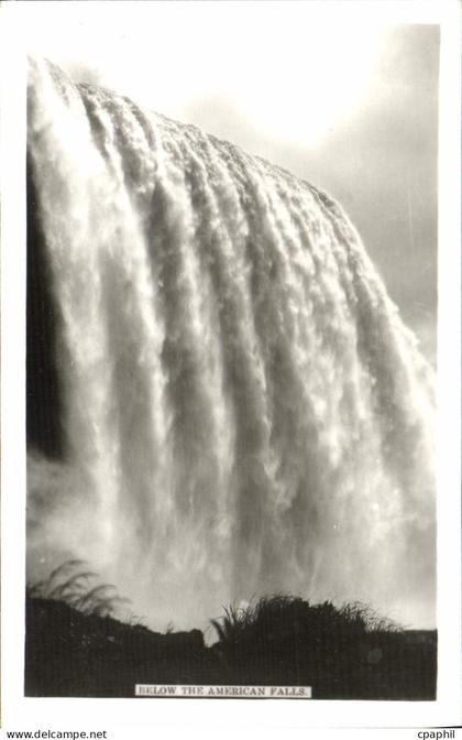 CPA Chutes du Niagara Below The American Falls